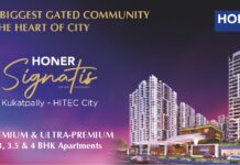 Embark on a Journey of Rarity with Honer Signatis: Where Elegance Meets Comfort luxury gated community in hitech city