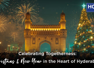Christmas & New Year in Hyderabad: A Festive Guide to Celebrating the Season of Joy Christmas celebrations and festive lights in Hyderabad