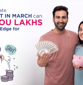 Why Real Estate Investment in March Can Save You Lakhs: The Strategic Edge for Home Buying Couple saving money and planning a home purchase, illustrating how real estate investment in March can help buyers save on property costs.